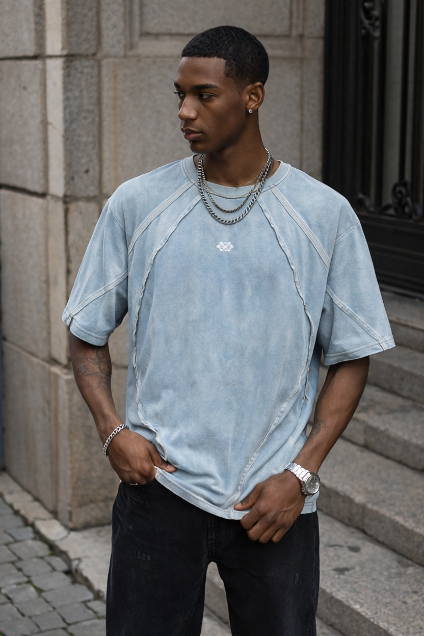 Washed Blue Tee