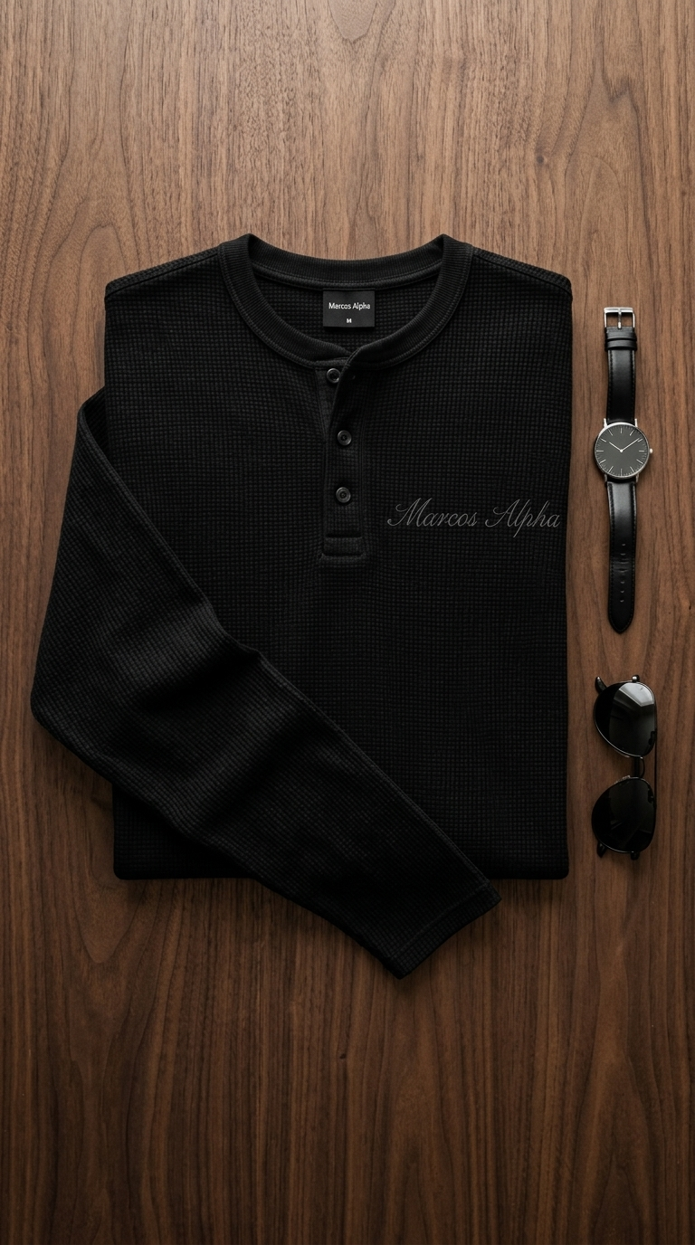 Signature Waffle Henley