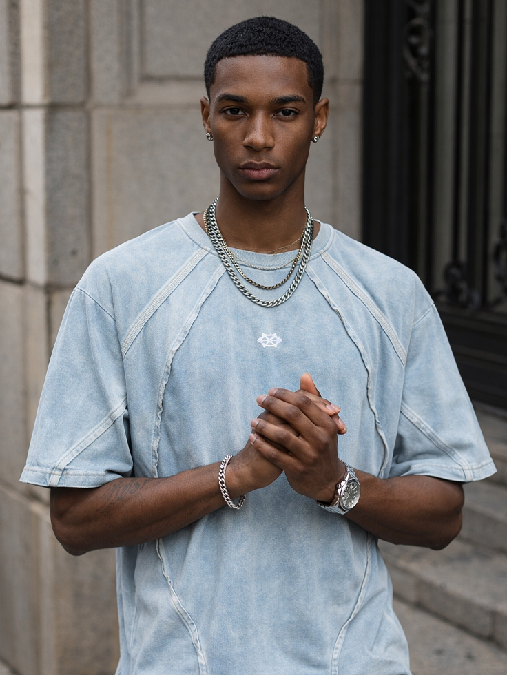 Washed Blue Tee